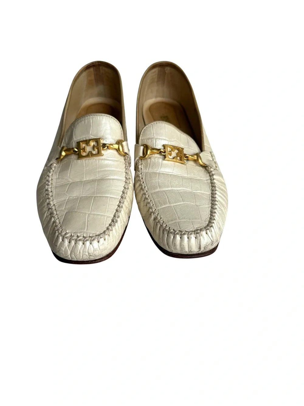 Escada croc embossed